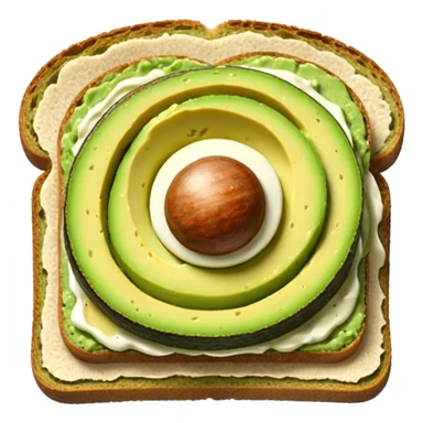 avocado toast no seed  sticker
