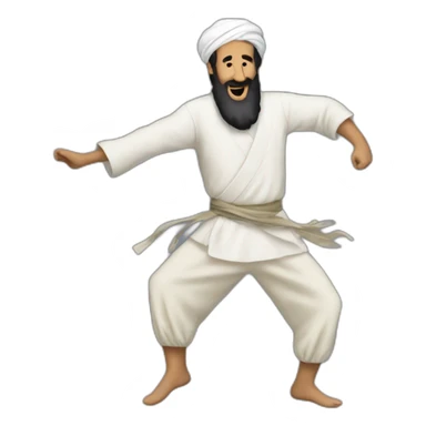 ben laden dance sticker