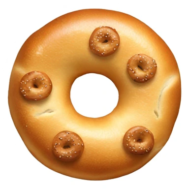 bagel eating a bagel sticker