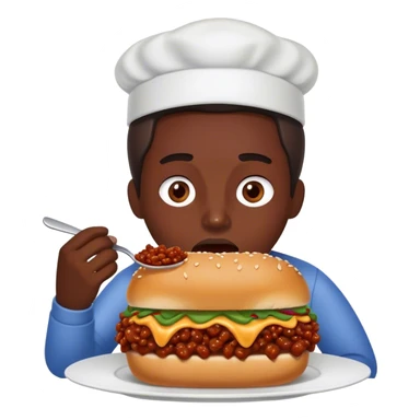 eating sloppy  sticker