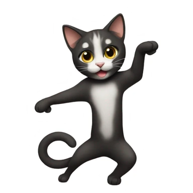 Cat doing a split sticker