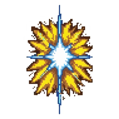 Kamehameha energy blast sticker