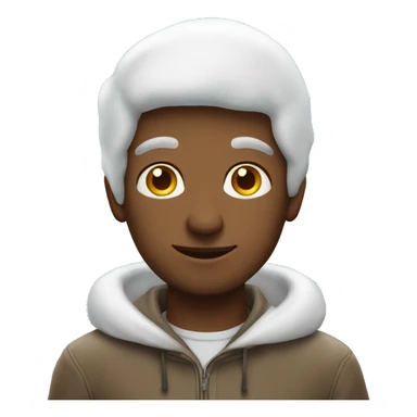 Homem fazendo anjo na neve sticker