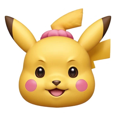 Pikachu version ios avec que la tête plus mignon sticker