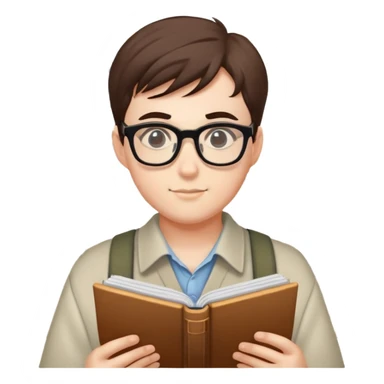 Sudoku nerd with glasses sticker
