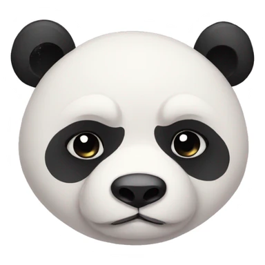 sad fat panda sticker