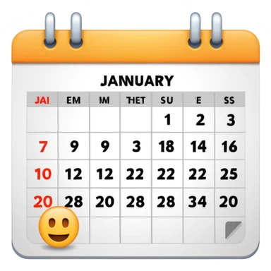 Calander page of 30 January only  sticker