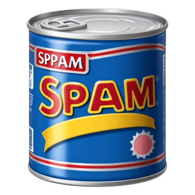 A can of classic “SPAM” sticker