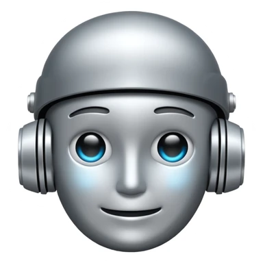 create a realistic emoji showing a logictic ai sticker