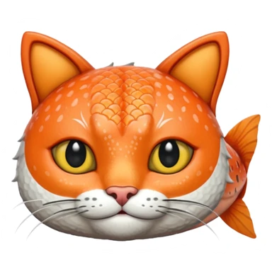 make a salmon with cat ears sticker