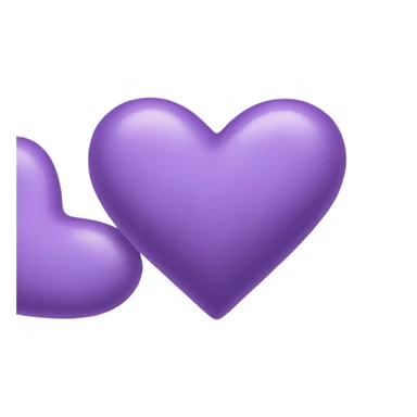 lavender heart sticker