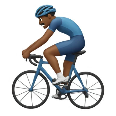 Cyclist with spinning legs sticker