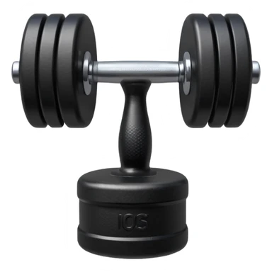 Peso de academia preto sticker