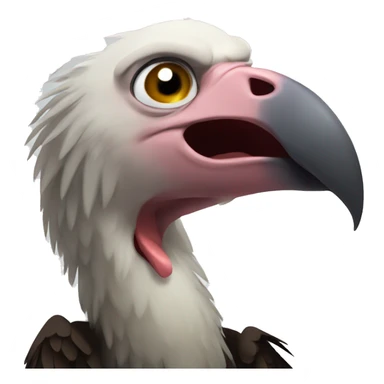 a vulture cry because he is poor sticker