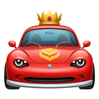 Kırmızı vosvos araba sticker