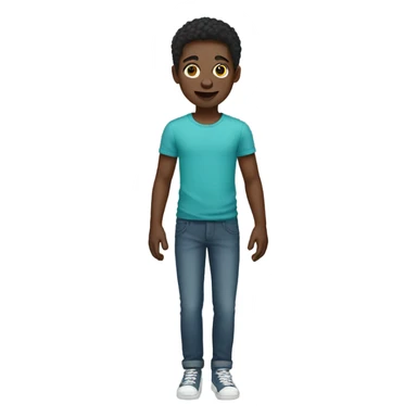 white skin boy sticker