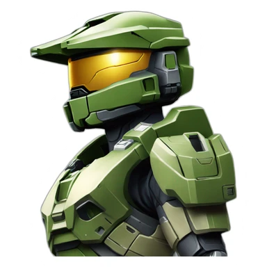 master chief halo sticker