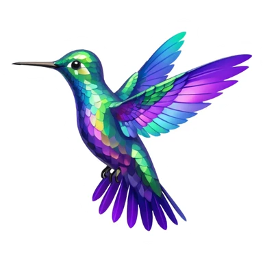 Humming bird sticker