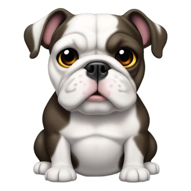 Bulldog francés black and white  sticker