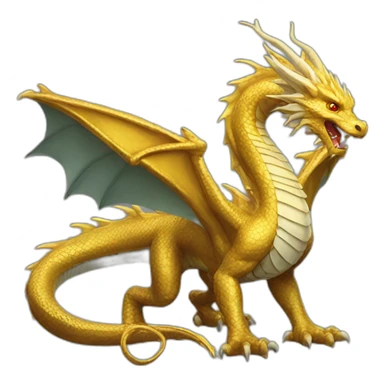 golden dragon sticker