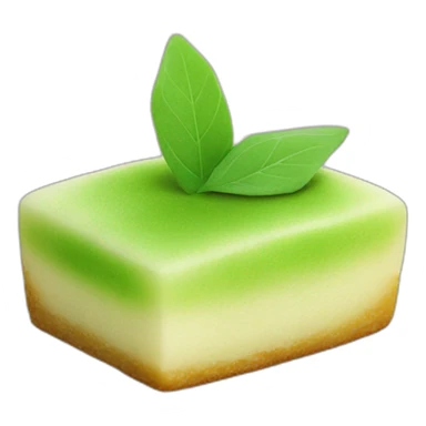 Matcha-flavored mochi cake sticker