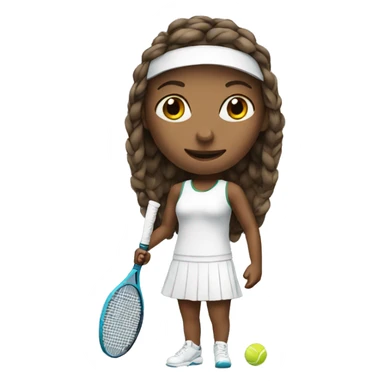 Tennis girl sticker