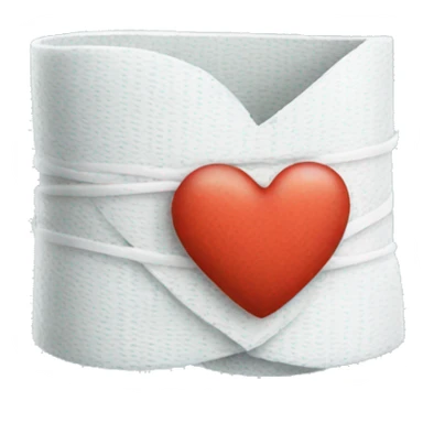 Cold and bandages heart sticker
