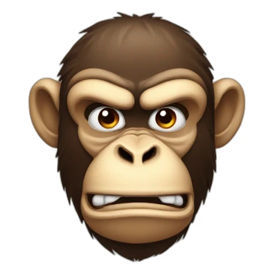 monkey angry sticker