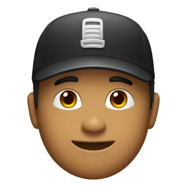 Chico con visera negra  sticker