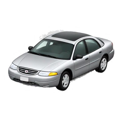 mercury sable 1998 car silver sticker