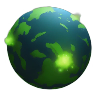 Earth meteor sticker
