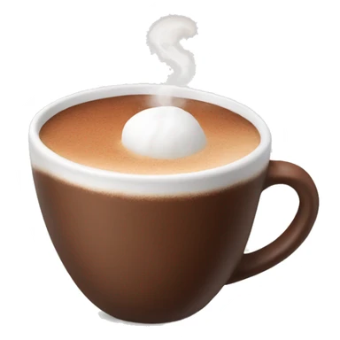 chocolat chaud avec chamallow sticker