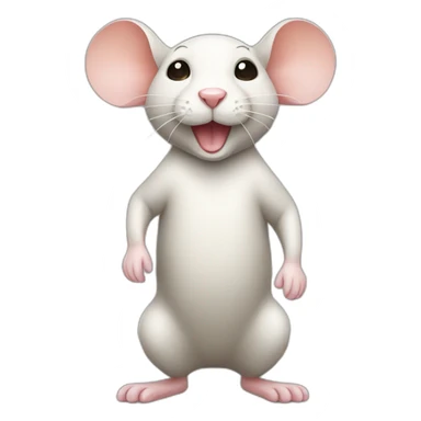 full body lab mouse sticker