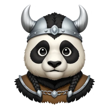 Panda Bear viking sticker