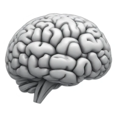 Brain made of software sticker