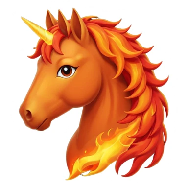 Fire horse sticker