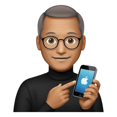 create a founder mode emoji like steve jobs

 sticker