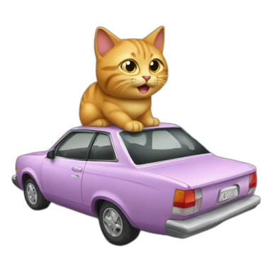 sex-cat-car sticker