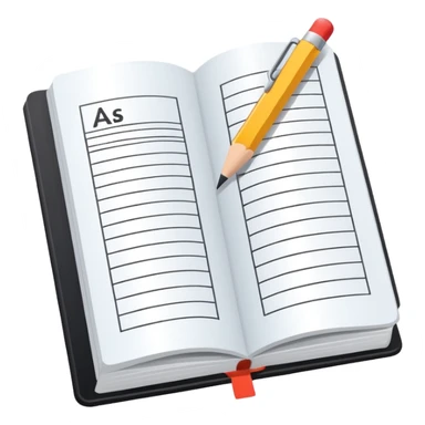 Minimalistic flat vector icon, iOS style, thin black contour on white background. Open textbook with geometric formulas and a ruler. No text, no shadows sticker