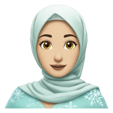 Hijabi elsa princess sticker