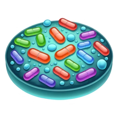 bactería sticker