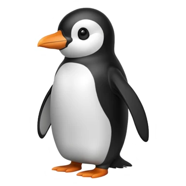 penguin side  sticker