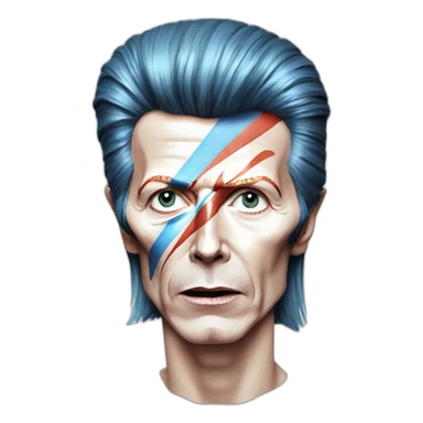 David Bowie - Ziggy stardust - expressions sticker