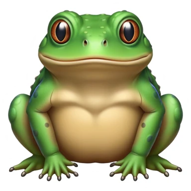 minimalist line drawing of bufo sticker