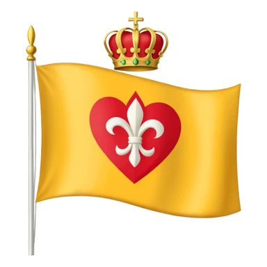 Le vraie drapeau de la Vendée en france sticker