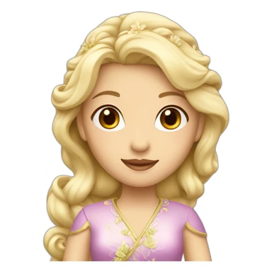blonde Chinese Jasmine Princess sticker