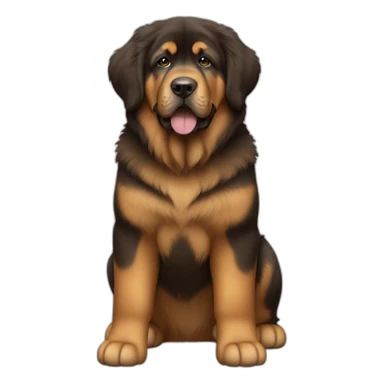 Tibetan Mastiff puppy full body sticker