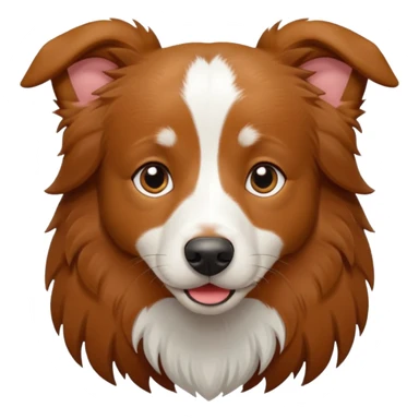 Border collie marrom dormindo  sticker