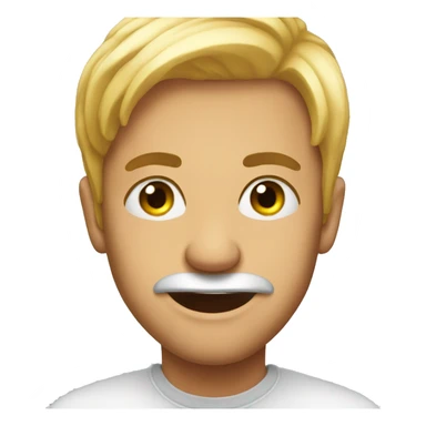 Emoji with big lashes  sticker