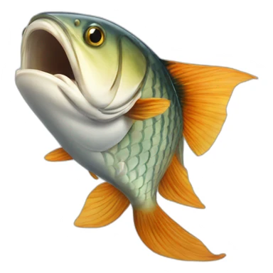 Fish eat a fish sticker